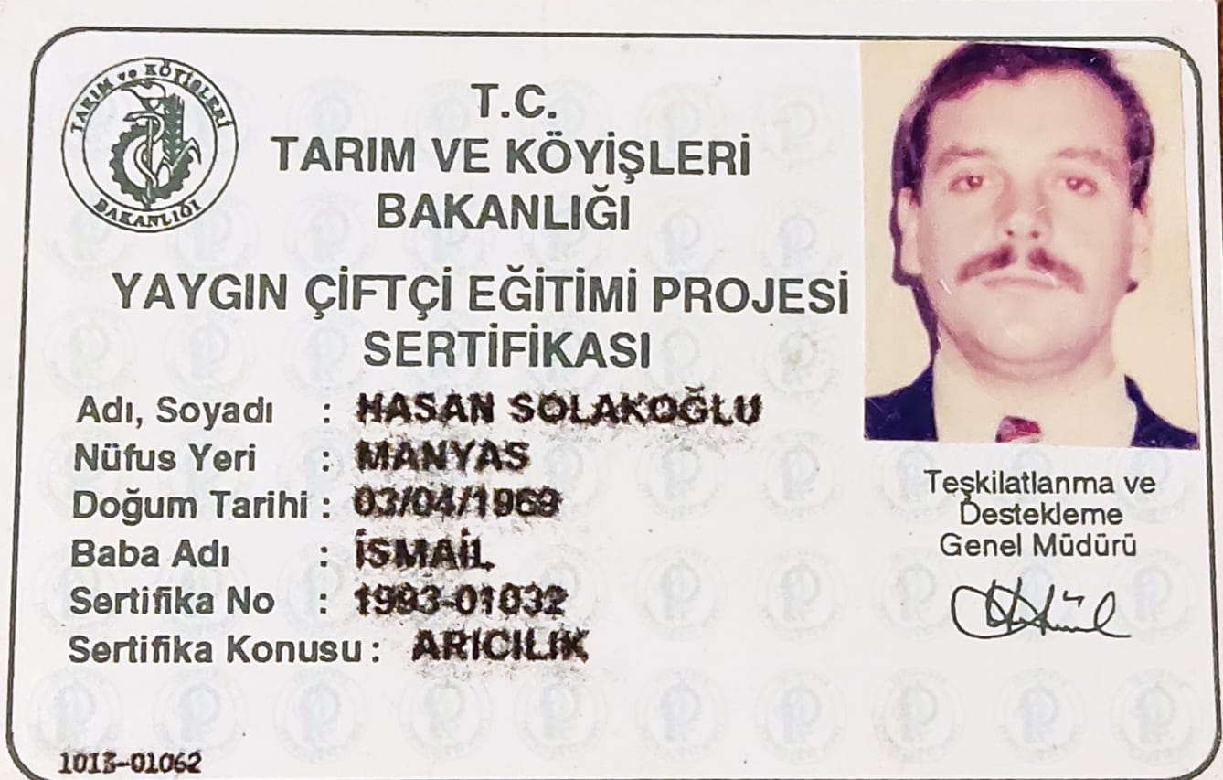 Arıcılık Sertifikası